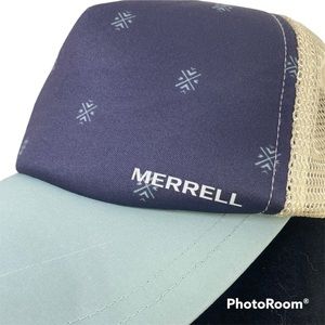 Merrell Mesh SnapBack Trucker/Baseball Hat Vintage Style Lightweight Outdoors